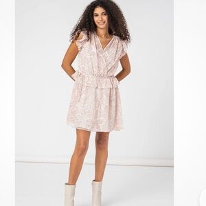 Ted Baker Evelyna GGT printed textured mini dress size 3 Medium